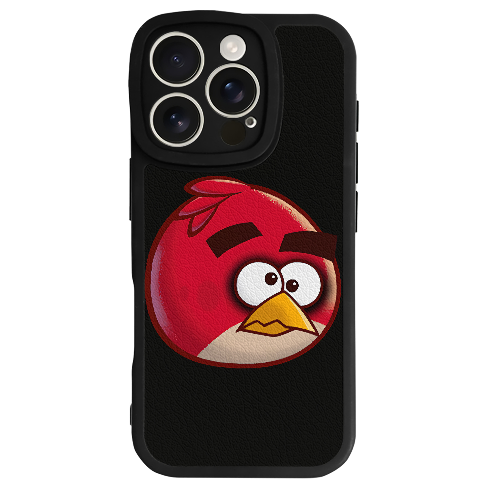 （画像用） Angry Birds アングリーバード 【iPhone 16シリーズ対応】シリコンスマホケース（レザー調） 材質：シリコン